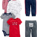 Simple Joys by Carter's Baby Boys' 6-Piece Bodysuits (Short and Long Sleeve) and Pants Set